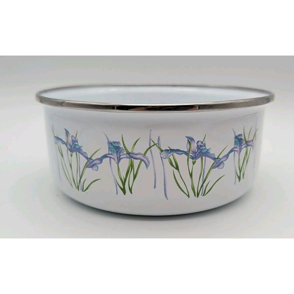 Shadow Iris Corning Coordinates  Enamel Metal Mixing Bowl Large Replacement
